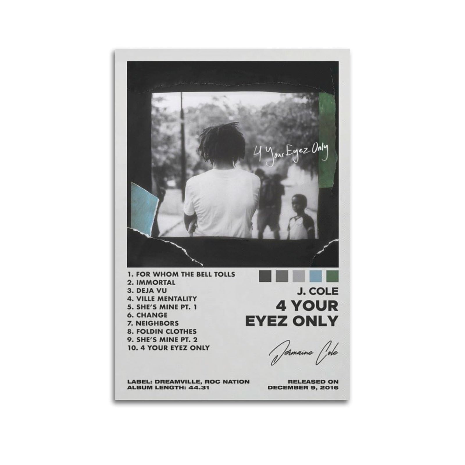 Amazon.com: OrdaLi J Cole Poster 4 Your Eyez Only 90s Album Cover